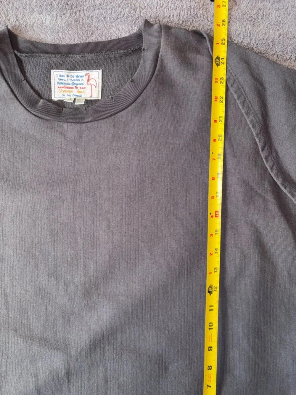 Sandrine Rose By Free People Grey Convertible Sweatshirt Unique Size S - Picture 8 of 9